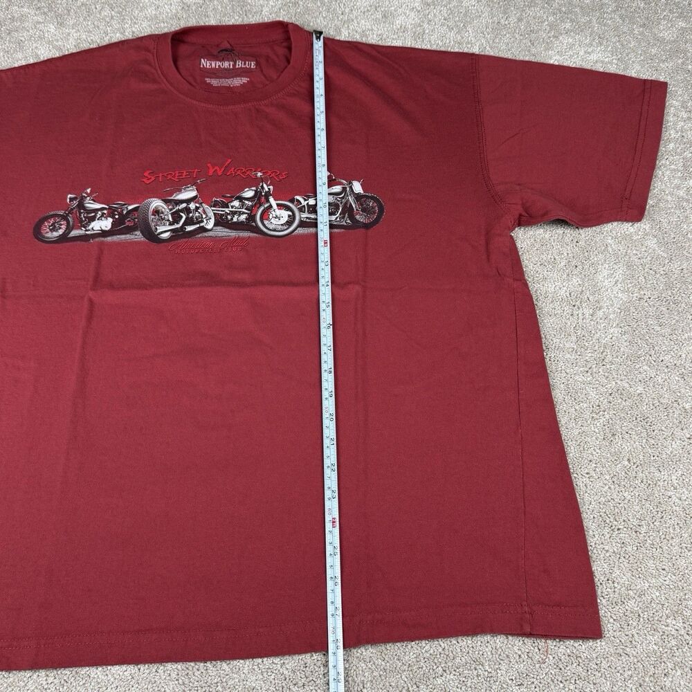 LOT OF 2 Newport Blue TShirts Motorcycle Classic Cars Y2K VTG Graphic Mens 2XL - Picture 10 of 13